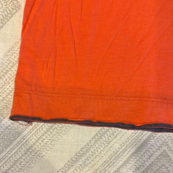 Daily Threads Boys Orange & Gray Distressed Hem Short Sleeve T-Shirt: Size 4 - Picture 4 of 6